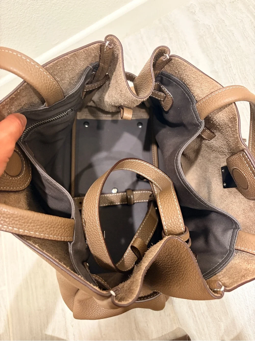 SAOIRSE Belt Soft Structural Shoulder Tote Small